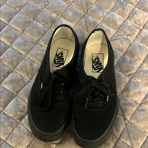 Vans Black Classic Sneakers with Waffle Outsole